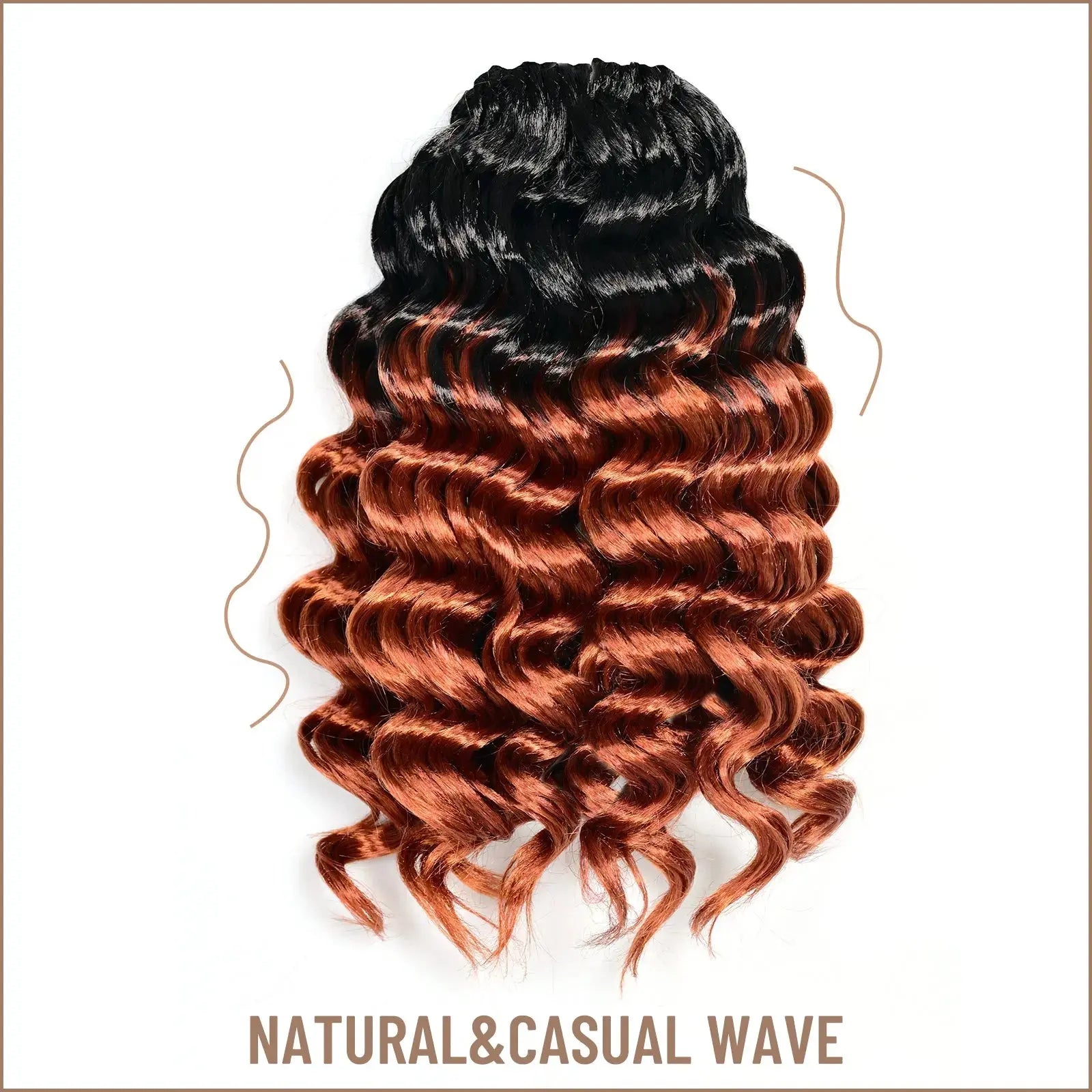 8 Packs OC | Toyotress® Ocean Wave Crochet Hair Synthetic Wave Curly Hair Extensions Toyotress